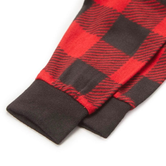 Dearforms Black & Red Buffalo Check 2-Piece Toddler Pajama Set - Picture 5 of 9